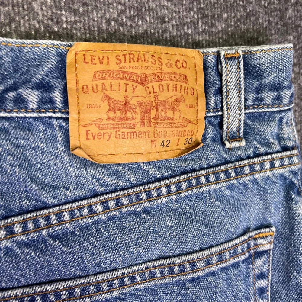 VTG Levis Jeans Men 41x30 Relaxed Straight Red Tab Denim Grunge Casual Baggy Y2K